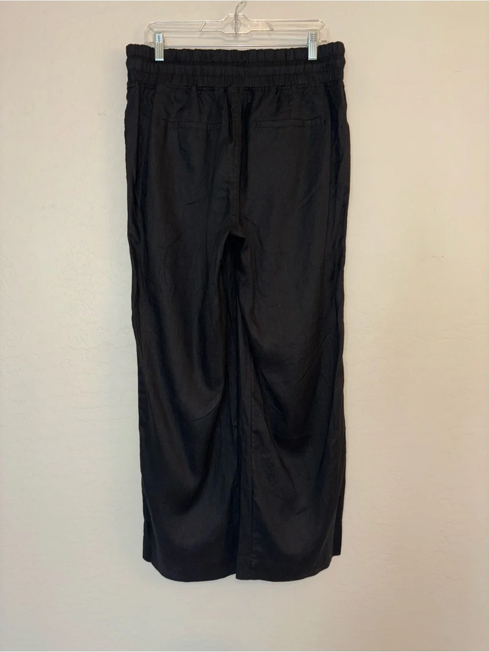 Quince Womens 100% European Linen Pants New Size L Neutral Capsule Wardrobe $98